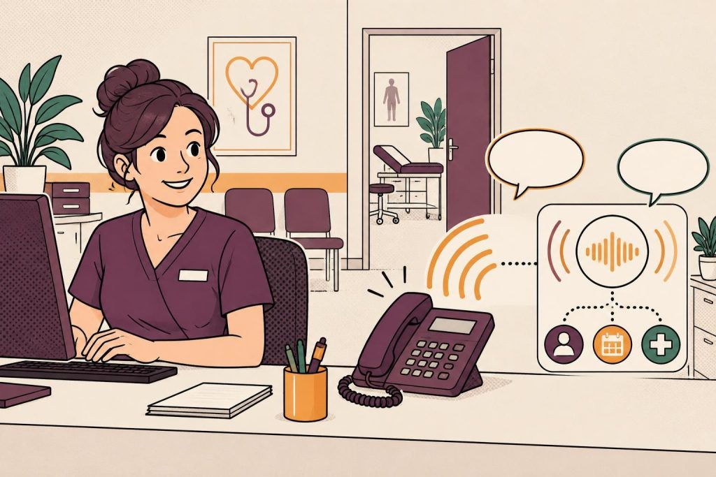 automatisez les appels entrants de votre cabinet médical avec un chatbot vocal ia : prise de rendez-vous, réponses aux patients et accueil 24 h/24.
