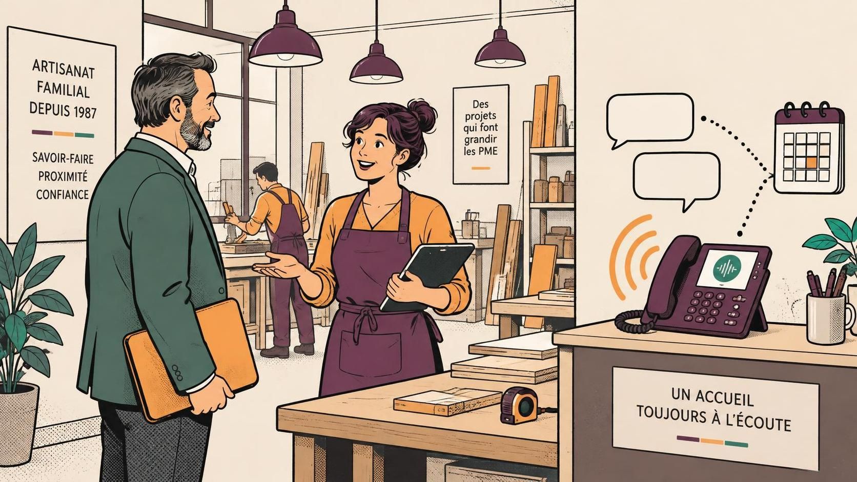 découvrez comment l’ia vocale améliore l’accueil téléphonique des pme françaises : disponibilité 24 h/24, réponses rapides et expérience client optimisée.