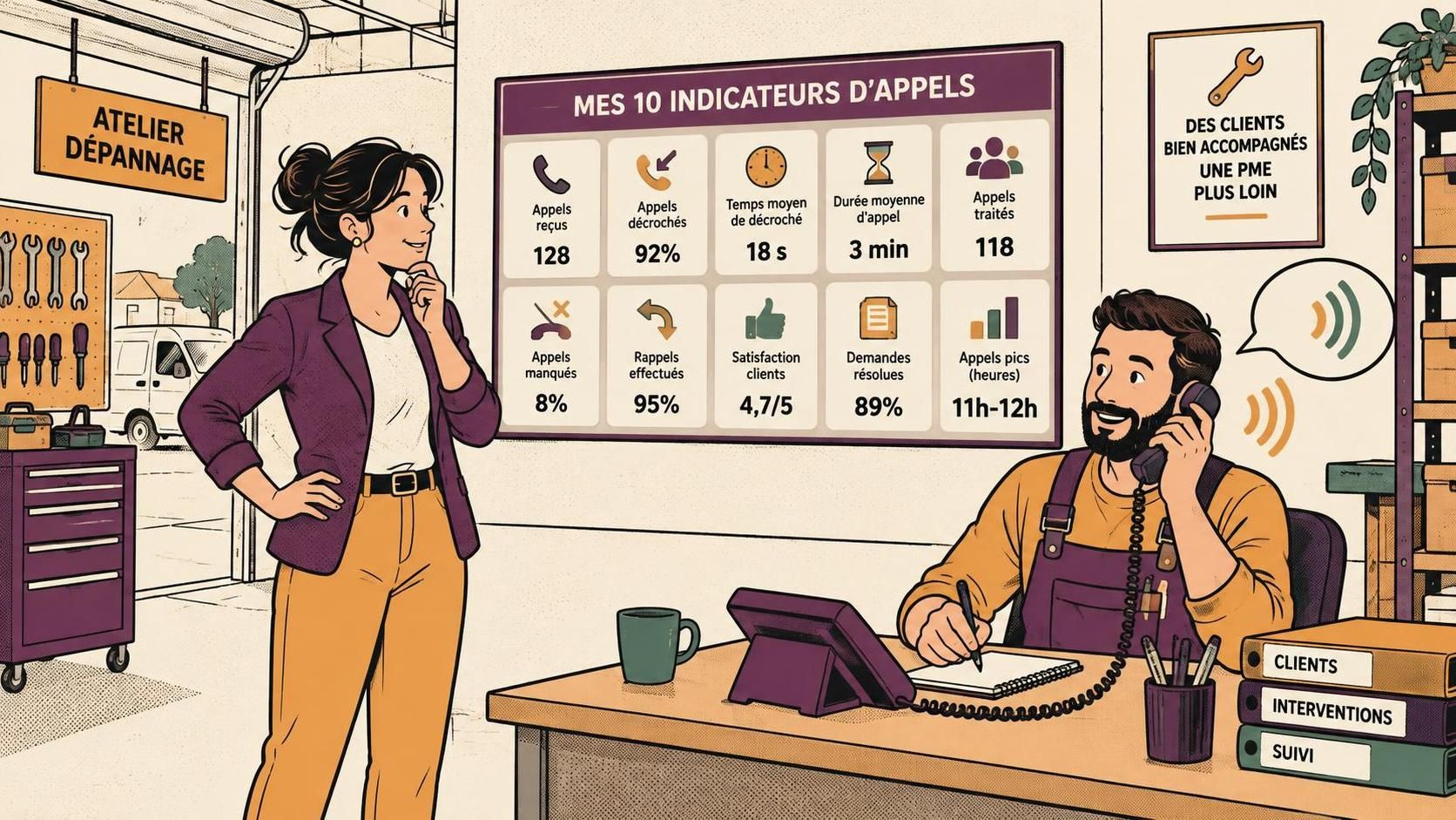 découvrez la définition de la relation client et 10 indicateurs clés pour mesurer la performance de vos appels, améliorer l’expérience client et piloter vos équipes.